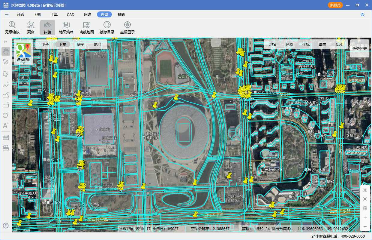 07奥林匹克公园电子地图与卫星影像叠加效果图三.jpg