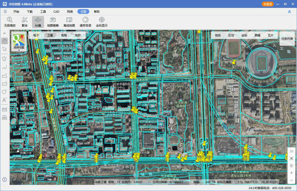 09奥林匹克公园电子地图与卫星影像叠加效果图五.jpg